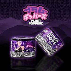 Super Dope Brand 1 gram jar of premium solventless live rosin concentrate highlighting its light wet-badder texture