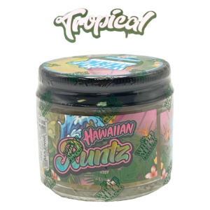 Wholemelt Sugar Tropical Edition 1oz glass jar crystalline THCA concentrate.